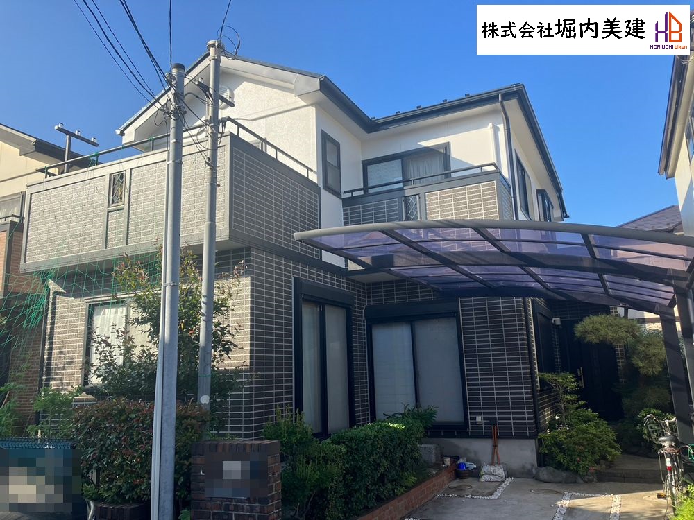 船橋市の堀内美健が外壁塗装屋根塗装施工した千葉市美浜区の戸建て住宅